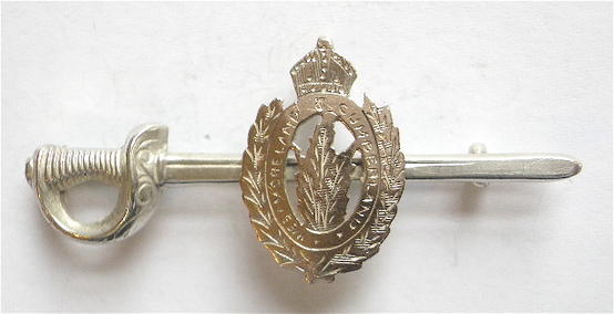 Westmorland & Cumberland Yeomanry 1916 silver sword sweetheart brooch
