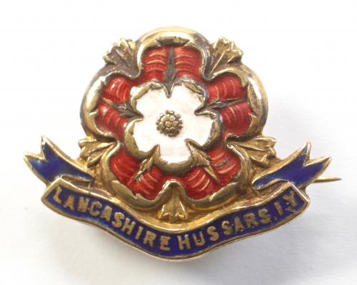 Lancashire Hussars Imperial Yeomanry pre 1908 pattern sweetheart brooch