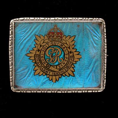 Royal Army Service Corps silver regimental sweetheart brooch