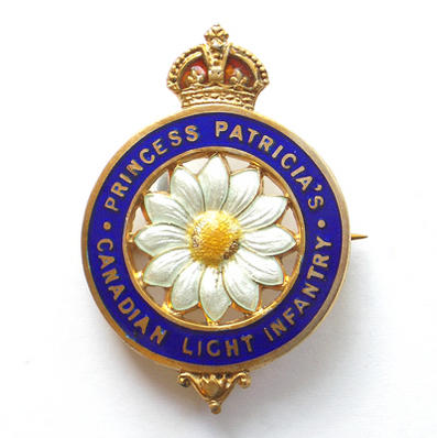 Princess Patricia's Canadian Light Infantry 1916 silver sweetheart brooch