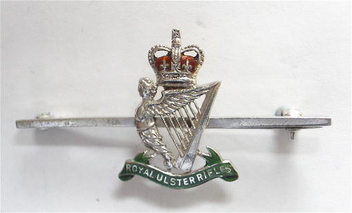 Royal Ulster Rifles silver regimental brooch