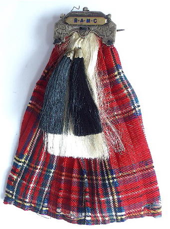 WW1 Royal Army Medical Corps RAMC Scottish kilt sweetheart brooch