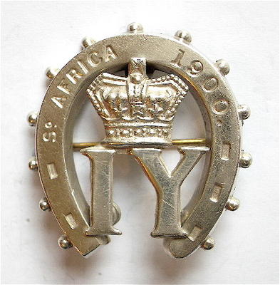 Boer War Imperial Yeomanry 1900 silver sweetheart brooch