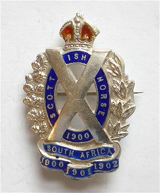 WW1 Scottish Horse silver regimental sweetheart brooch
