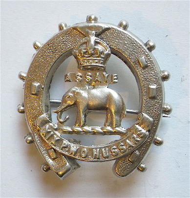 19th Hussars 1915 silver horseshoe sweetheart brooch