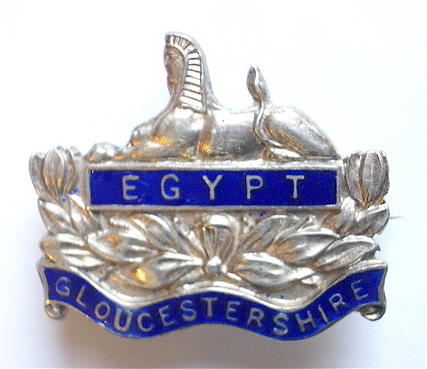 WW1 Gloucestershire Regiment silver and enamel sweetheart brooch