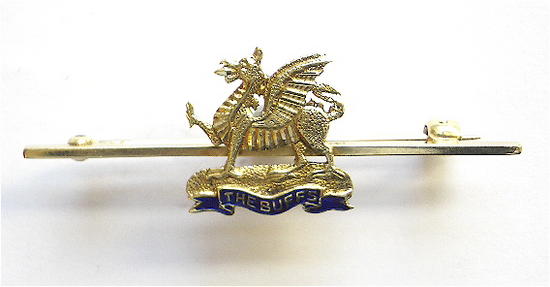 The Buffs East Kent Regiment gold sweetheart brooch