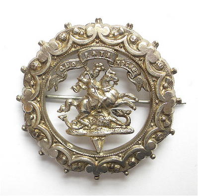Northumberland Fusiliers 1894 silver regimental sweetheart brooch