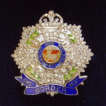 Border Regiment diamante sweetheart brooch by Ciro