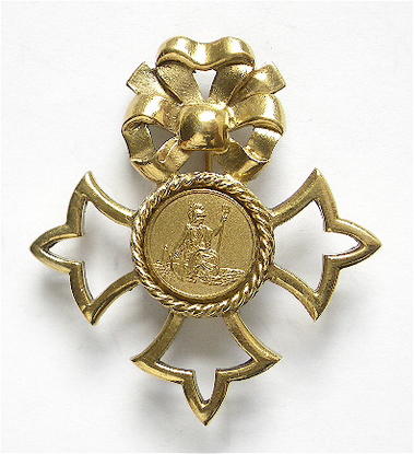 Brooch for those awarded CBE, OBE & MBE