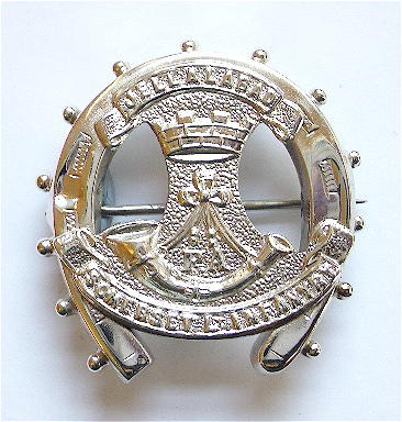 Somerset Light Infantry 1899 silver horseshoe sweetheart brooch