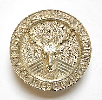 4th Batt Seaforth Highlanders reunion club silver badge