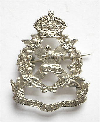 WW1 10th Bn Kings Liverpool Regiment 1914 silver sweetheart brooch