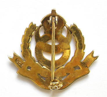 Regimental Brooches | 15th Punjab Regiment gold Indian Army brooch