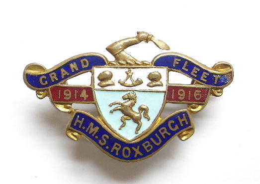 WW1 HMS Roxburgh Grand Fleet sweetheart brooch