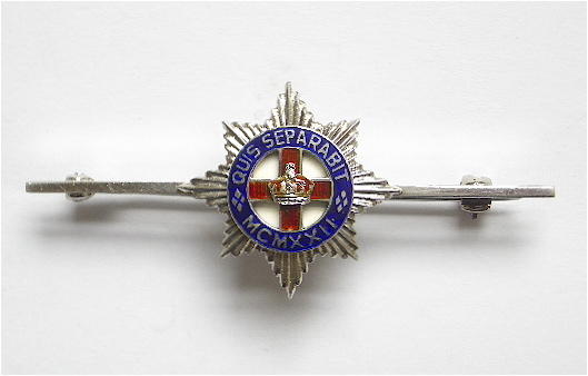 4/7th Royal Dragoon Guards silver regimental sweetheart brooch