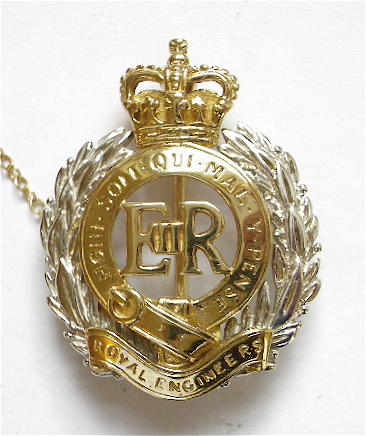 Royal Engineers gold regimental sweetheart brooch