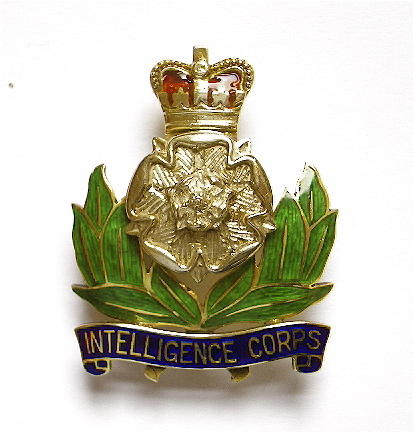 Intelligence Corps gold regimental sweetheart brooch