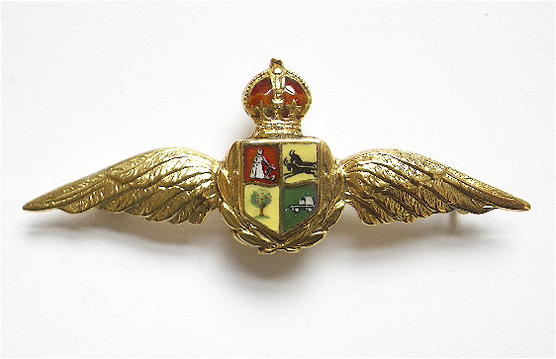 South African Air Force gold sweetheart brooch
