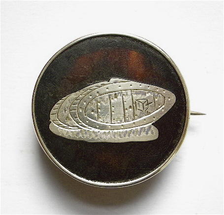 Tank Corps 1917 silver regimental sweetheart brooch 
