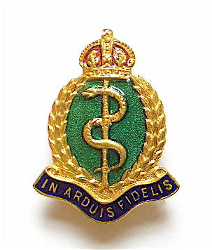 Royal Army Medical Corps gilt and enamel RAMC sweetheart brooch