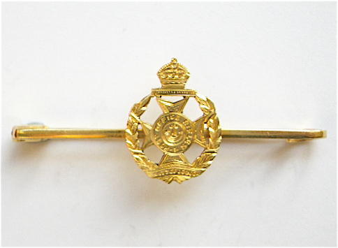 8th City of London Bn Post Office Rifles gold sweetheart brooch