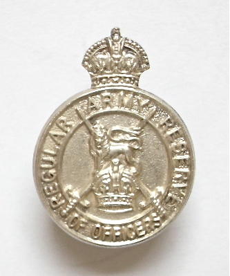 Regular Army Reserve of Officers 1939 hallmarked silver lapel badge