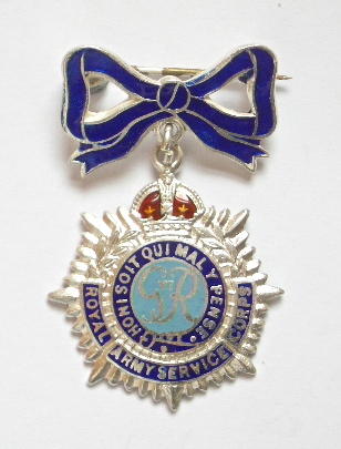 Royal Army Service Corps silver and enamel sweetheart brooch