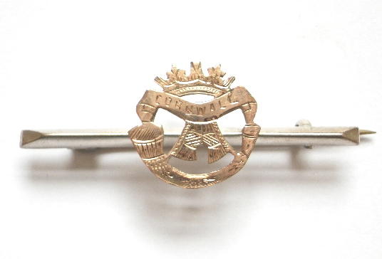 Duke of Cornwalls Light Infantry 1915 silver DCLI sweetheart brooch