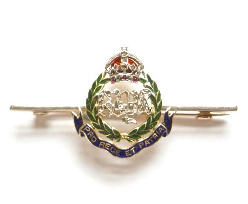 2nd Dragoon Guards Queen's Bays diamond regimental brooch