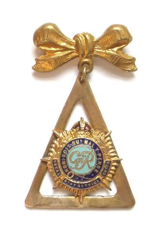 Royal Army Service Corps gilt and enamel sweetheart brooch