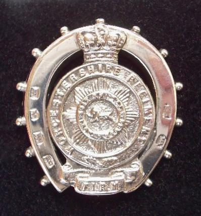 Worcestershire Regiment 1899 hallmarked silver sweetheart brooch