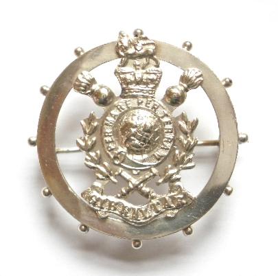 Royal Marine Artillery 1898 hallmarked hollow silver sweetheart brooch