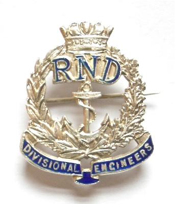 RND Divisional Engineers silver Royal Naval Division sweetheart brooch