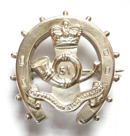 Yorkshire Light Infantry 1899 hallmarked silver sweetheart brooch