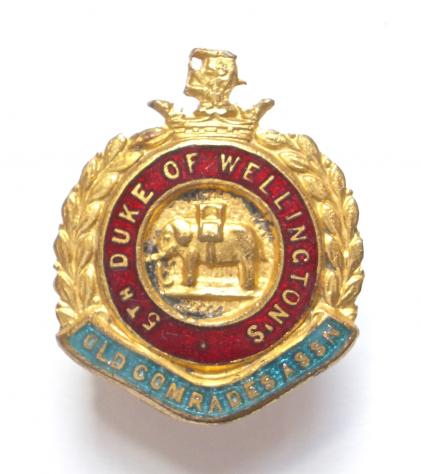5th Bn Duke of Wellington's West Riding Regiment old comrades assn badge