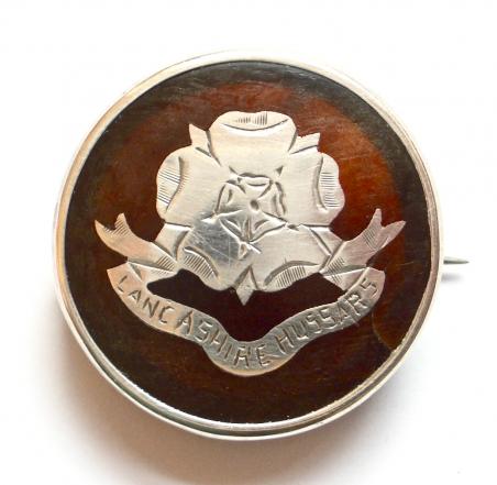Lancashire Hussars 1915 hallmarked silver sweetheart brooch