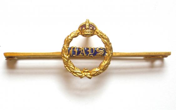 2nd Dragoon Guards Queen's Bays gilt and enamel sweetheart brooch