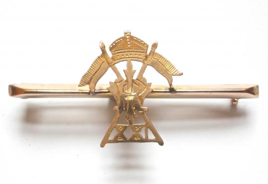 21st Lancers gold regimental sweetheart brooch