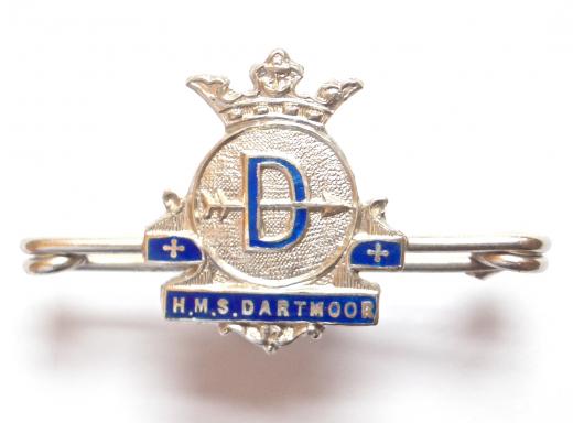 Royal Navy Ship HMS Dartmouth sweetheart brooch