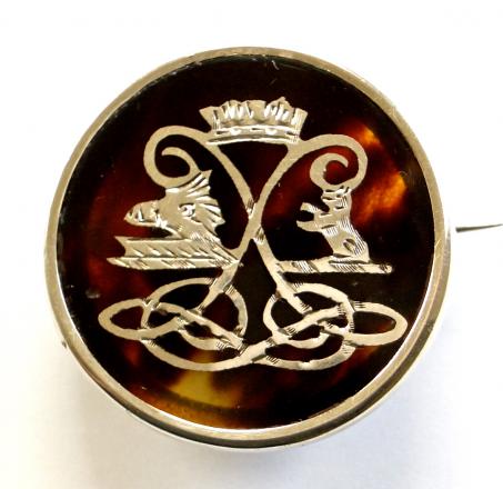 WW1 Argyll & Sutherland Highlanders 1916 silver scottish regimental sweetheart brooch