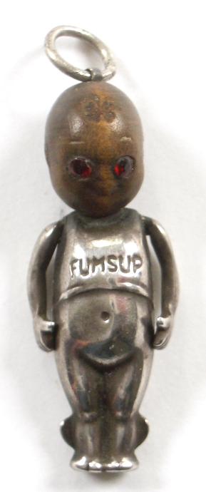 WW1 Fumsup Touch Wood lucky charm pendant