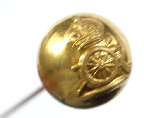 WW1 Royal Horse Artillery Regimental Button Antique Hat Pin.