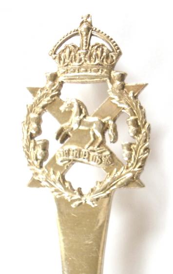 Kings Liverpool Regiment 1903 silver spoon 