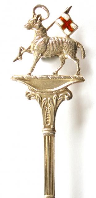 Queens Royal West Surrey Regiment 1941 hallmarked silver spoon