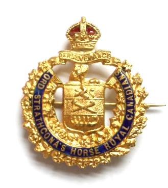 WW1 Lord Strathcona's Horse Royal Canadians, Canadian Expeditionary Force Cavalry Sweetheart Brooch.