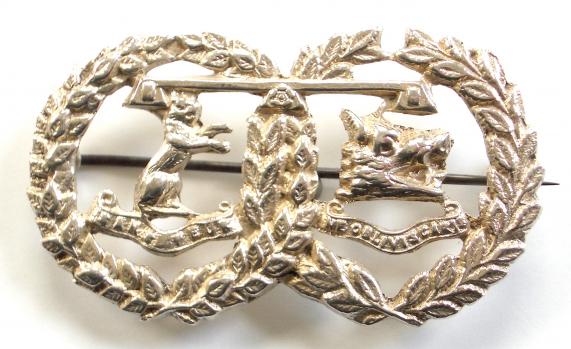 WW1 Argyll & Sutherland Highlanders 1915 Hallmarked Silver Scottish Regimental Sweetheart Brooch / Officer's Collar Badge.