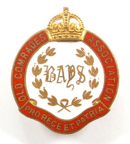 2nd Dragoon Guards (Queen's Bays) Old Comrades Association, Cavalry Regiment Gentleman's Lapel Badge.
