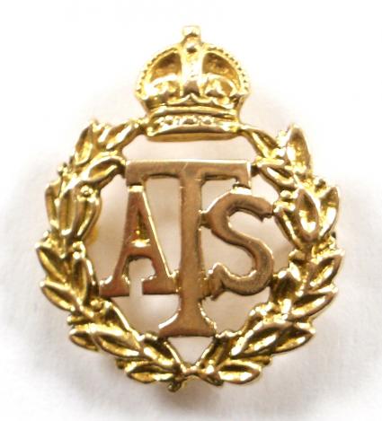 Auxiliary Territorial Service ATS gold brooch