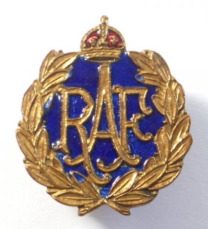 WW2 Royal Air Force Miniature RAF Cap Badge Style Sweetheart Brooch, perfect for either Teddy Bear, Dolly or Child.